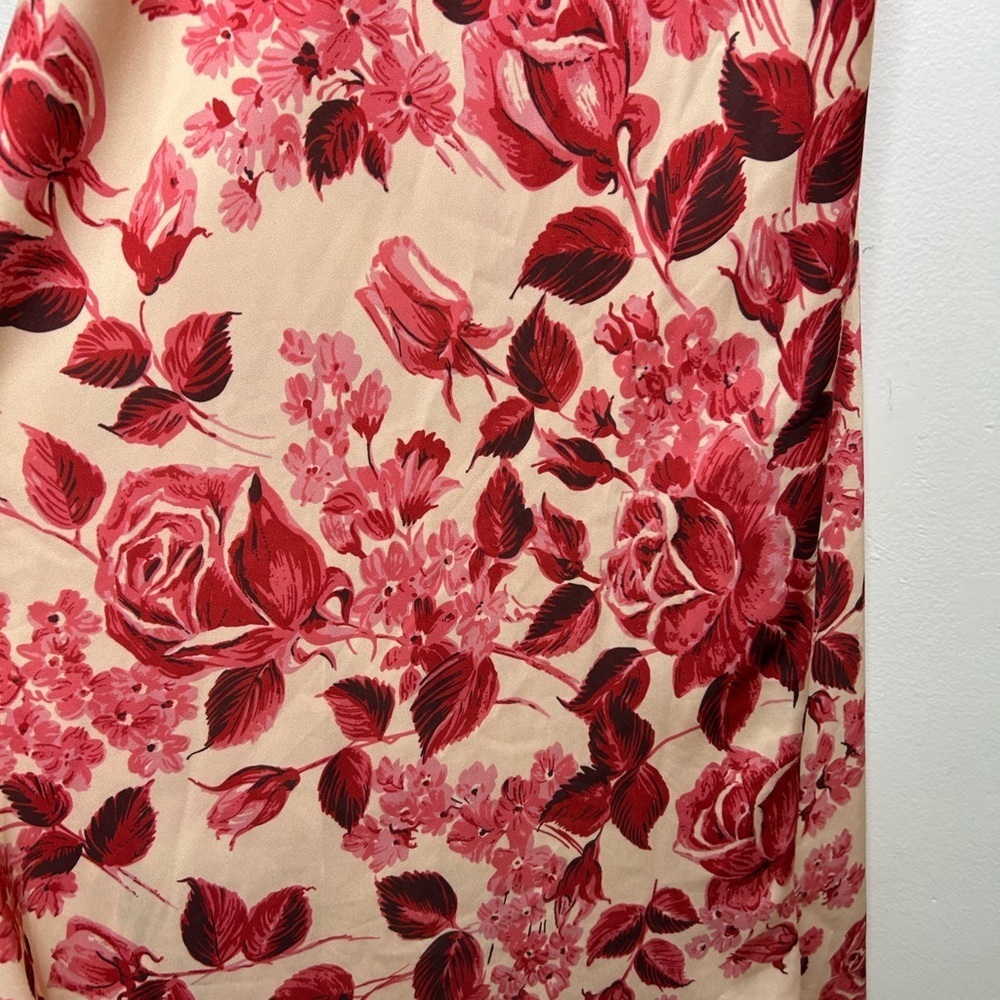 Favorite Daughter The Envy Slip Midi Dress in Rose Multi Size Large - Picture 7 of 10